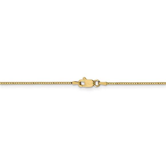 0.8mm 10k Yellow Gold Classic Box Chain Necklace, 16 Inch - Picture 4 of 8